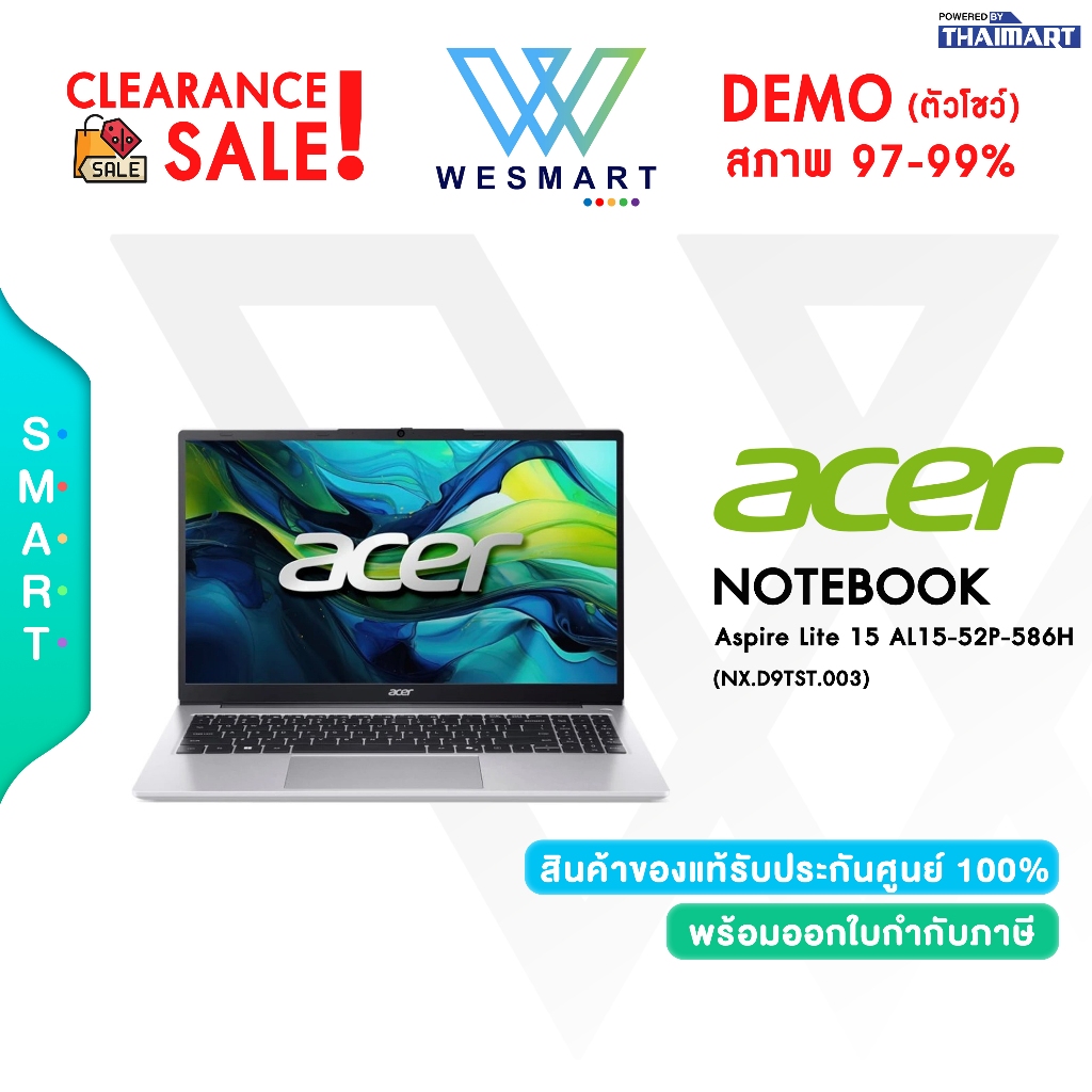 #Demo Acer Aspire Lite 15 AL15-52P-586H (NX.D9TST.003) Intel Core 5 120U/Win11+OH&S 2024+M365/Warran