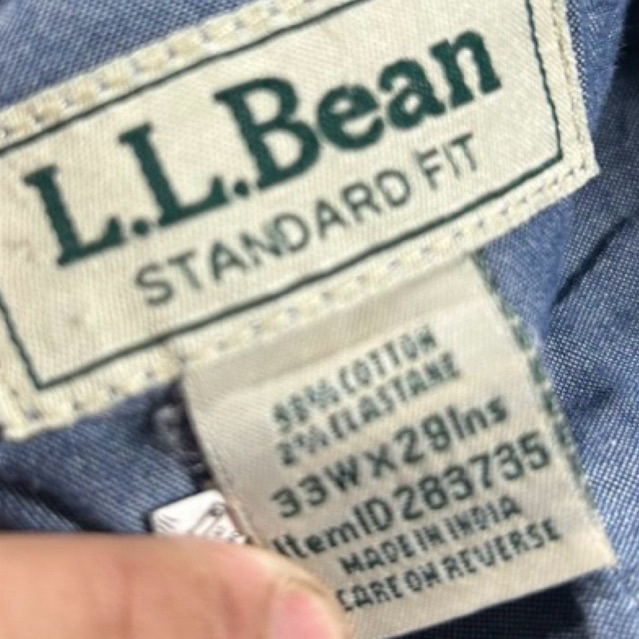 กางเกงขายาว เเอลเเอลบีน llbean เอว 34