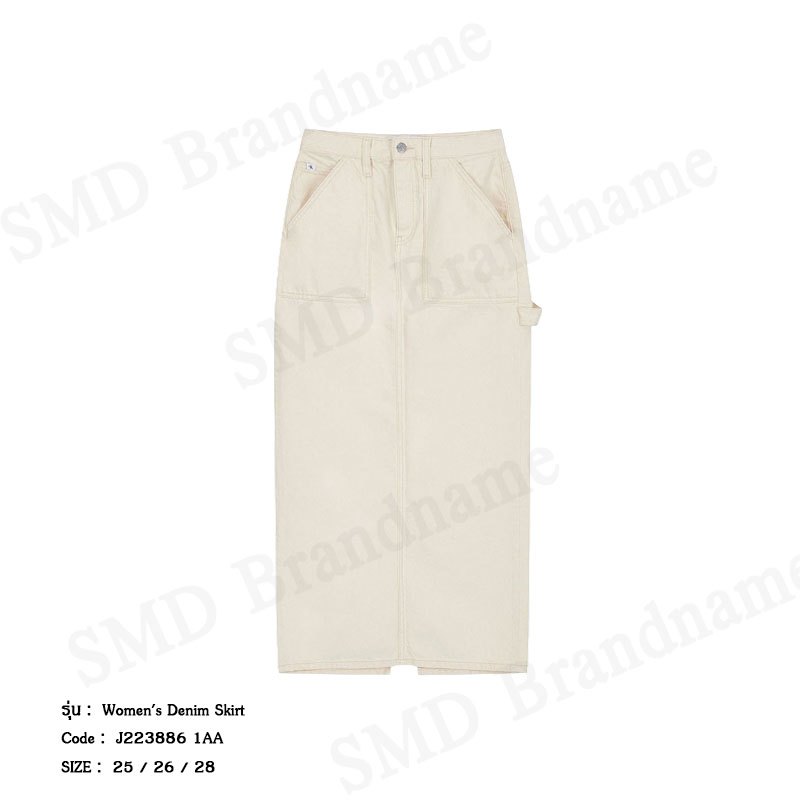Calvin Klein Jeans กระโปรงยีนส์ผู้หญิง รุ่น Women's Denim Skirt Code: J223886 1AA