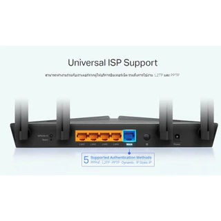 ROUTER (ใส่ซิมไม่ได้) TP-LINK ARCHER AX23 AX1800 Dual-Band Wi-Fi 6 Router ประกันตลอดการใช้งาน * ของแท้ประกันศูนย์*