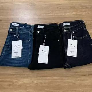 Pura:Code:PR001-PR002 กางเกงยีนส์ขาม้าเอวกลาง(Valla premium)ผ้าทอตัวพรีเมี่ยม ทรงคลาสสิก ผ้านุ่มละมุน ดีไซน์แต่งกระเป๋า