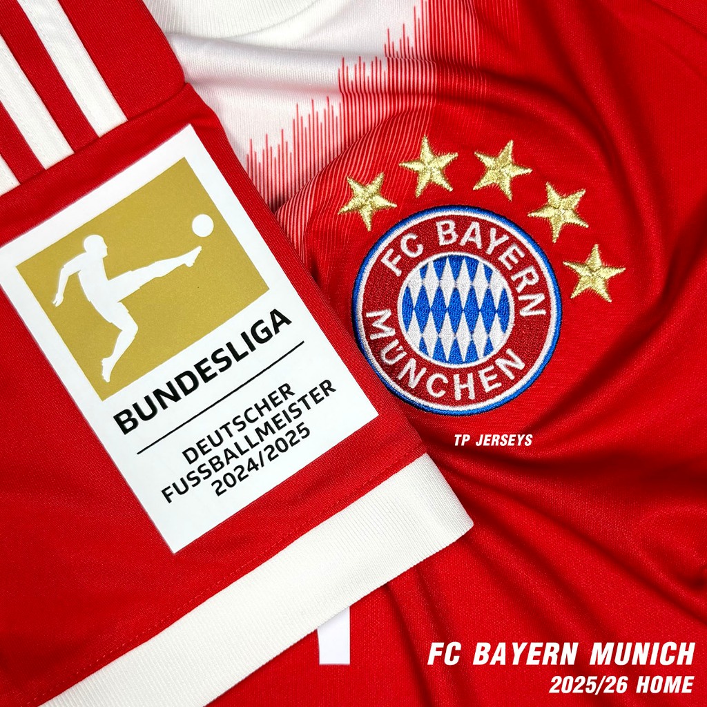 เสื้อฟุตบอล FC Bayern Munich 2025/26 Home เสื้อบาเยิร์น ของแท้