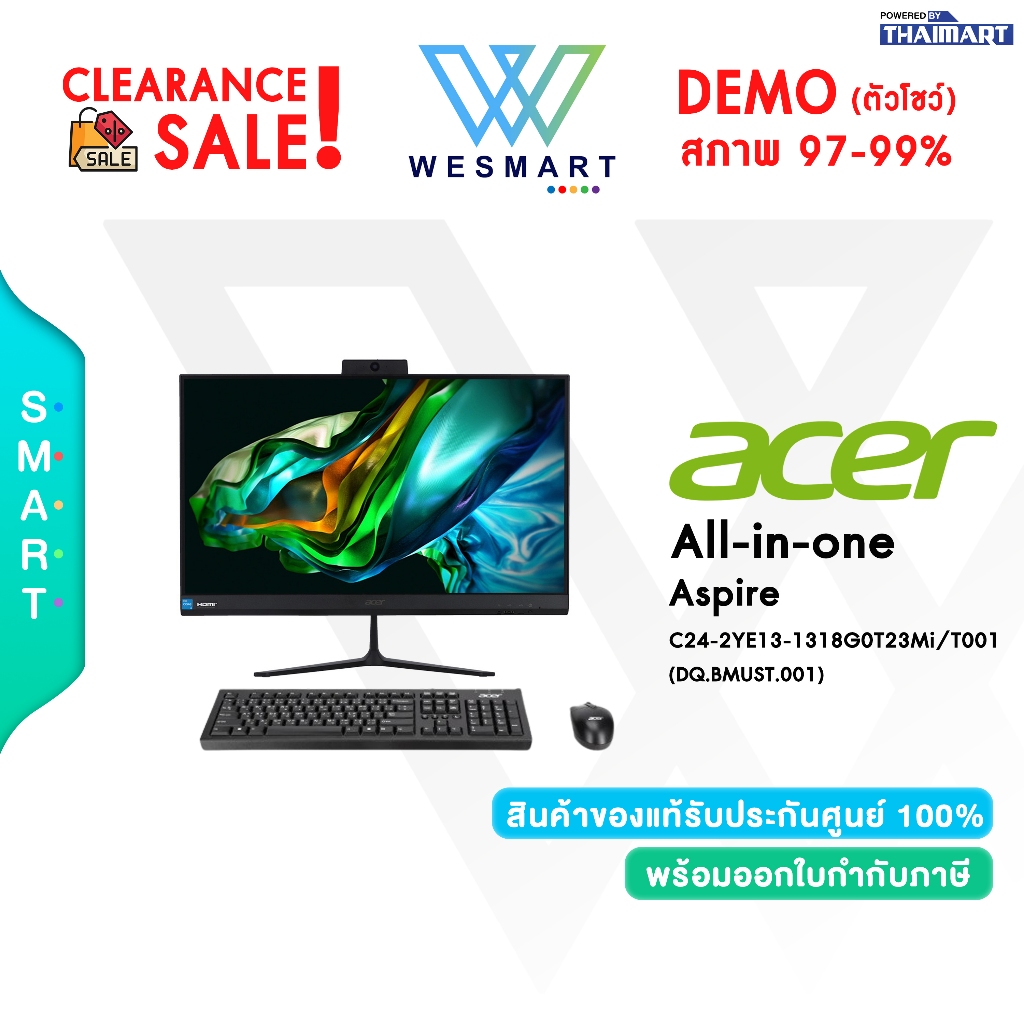 #Demo Acer All-in-one Aspire C24-2YE13-1318G0T23Mi/T001 (DQ.BMUST.001)Intel Core i3-1315U/Win 11 H/W