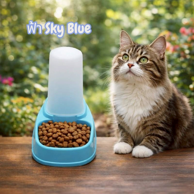 Thai.th  ที่ให้อาหารอัตโนมัติ​ ถาดอาหารสัตว์ชามข้าว ให้อาหารสัตว์เลี้ยงอัตโนมัติ (ชามข้าวสัตว์) 15558(มีราคาส่ง - รูปที่ 6