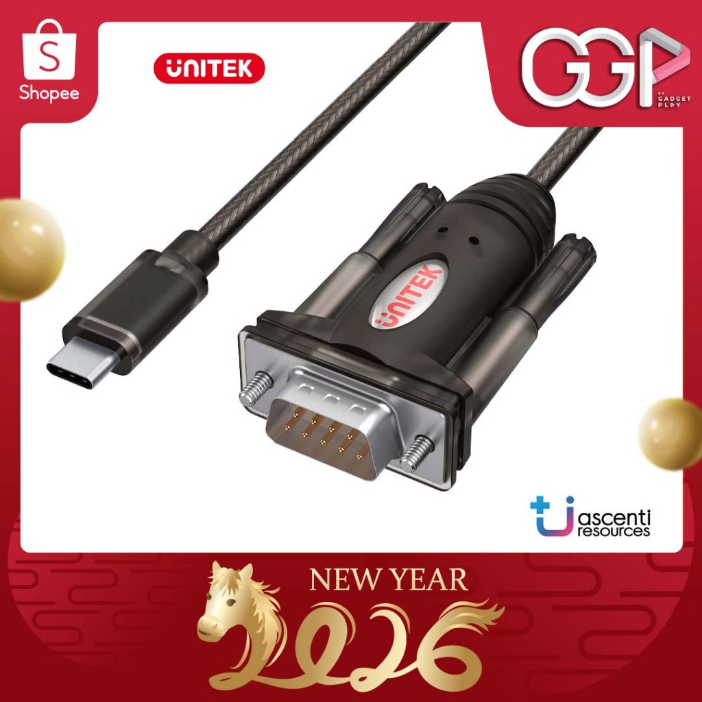 UNITEK Y-1105K USB-C to Serial RS232 1.5M Cable สายแปลงสัญญาณ ประกันศูนย์ไทย [กรุงเทพฯส่งด่วน]