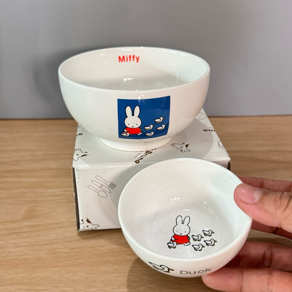 ชุดชามข้าวและชามเล็ก Miffy รุ่น Felissimo สินค้านำเข้าจากญี่ปุ่นค่ะ 1เซตได้ 2ใบเลยค่ะ