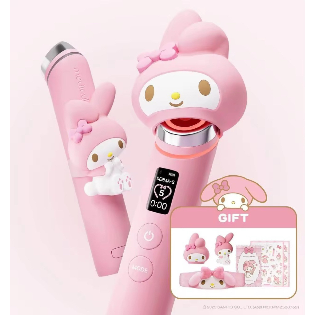 (พร้อมส่ง)ของแท้ 100% MEDICUBE Booster Pro My Melody เครื่องนวดหน้า (สีชมพู/Pink) อุปกรณ์+ของแถม+กล่อง ครบเซ็ท จากเกาหลี
