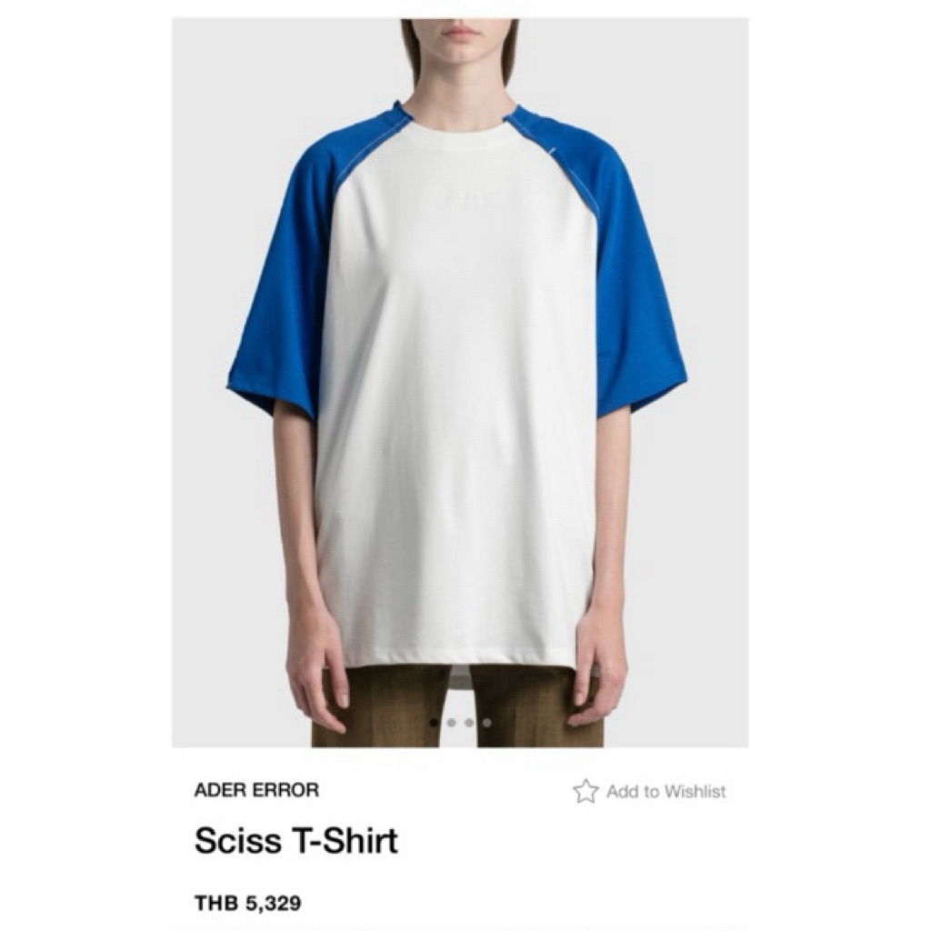 (040103) เสื้อยืด Ader Error Sciss อก 40“