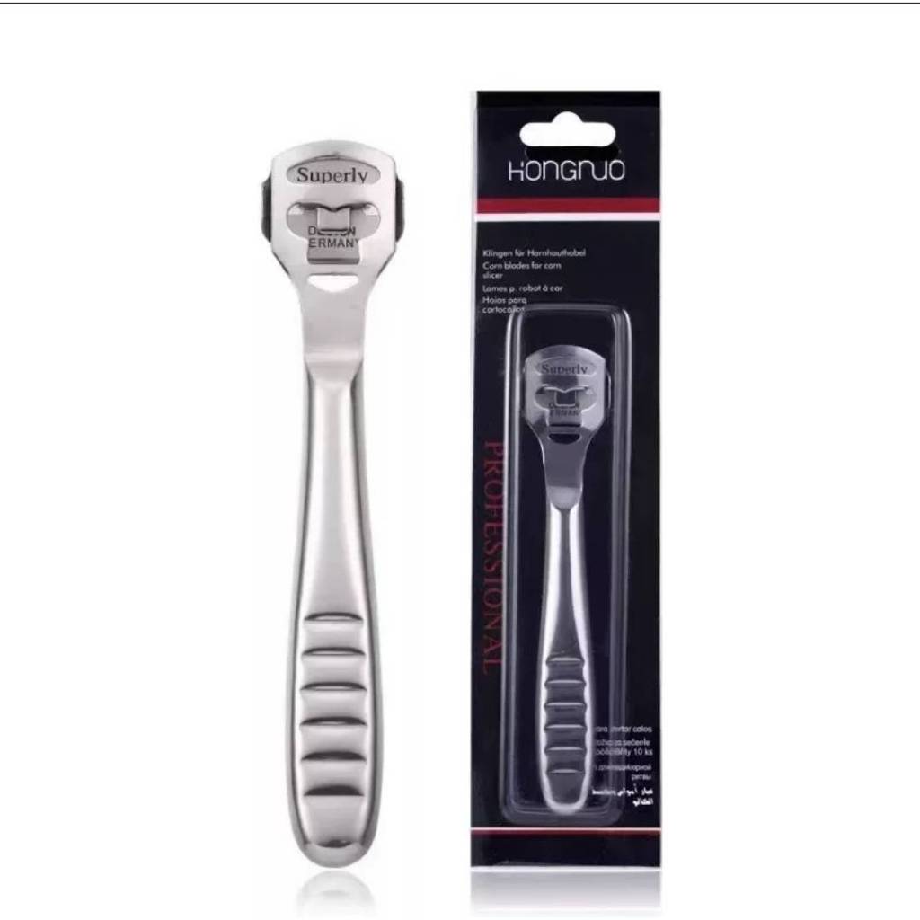 HONGNUO🇨🇳 ใบมีดขูดส้นเท้าพร้อมด้ามจับ Stainless Steel คุณภาพสูง