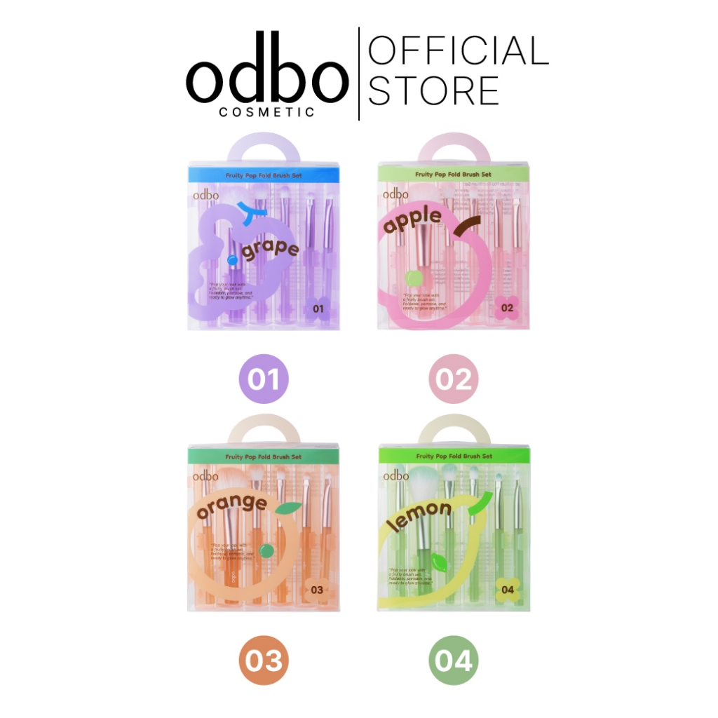 ODBO Fruoty Pop Fold Brush Set -OD8080