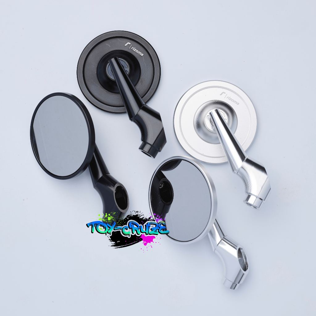 ใหม่ 🔥พร้อมส่ง🔥 กระจกRizoma RZM New Slim ขาย่อ มีโลโก้ งาน CNC