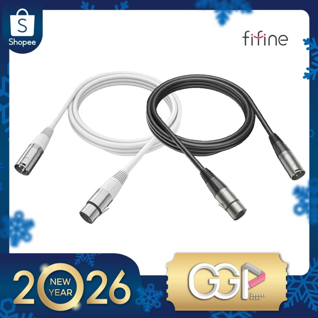 FIFINE L9 XLR Cable 1.8M Microphone Cable สายต่อไมค์ สายXLR ประกันศูนย์ไทย [กรุงเทพฯส่งด่วน]