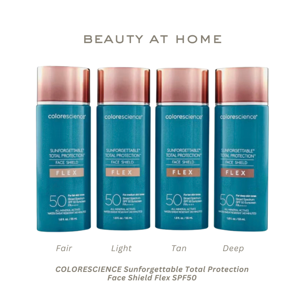 *พร้อมส่ง สีใหม่เข้าแล้ว!* COLORESCIENCE Sunforgettable Total Protection Face Shield Flex SPF50 55ML