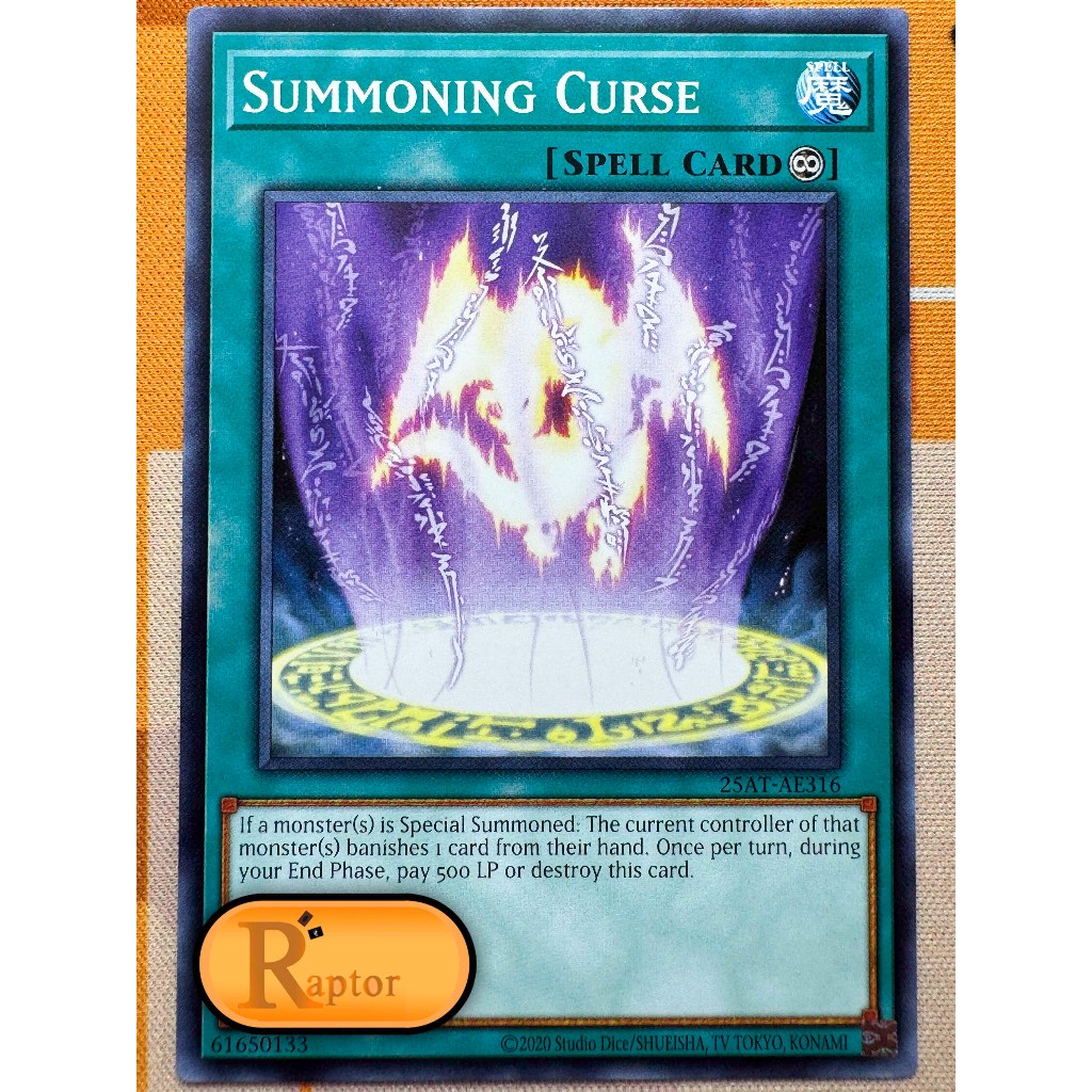 25AT-AE316 : Summoning Curse [Common] (Yu-Gi-Oh! Asia English : ลิขสิทธิ์แท้) - [RaptorzCards]