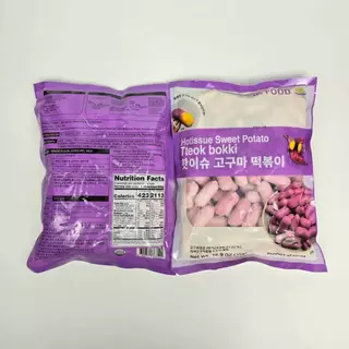 Sweet Potato Tteokbokki 1KG แป้งต๊อกบกกีสอดไส้ รสมันม่วง 고구마 떡볶이 Topokki ต๊อกบกกี