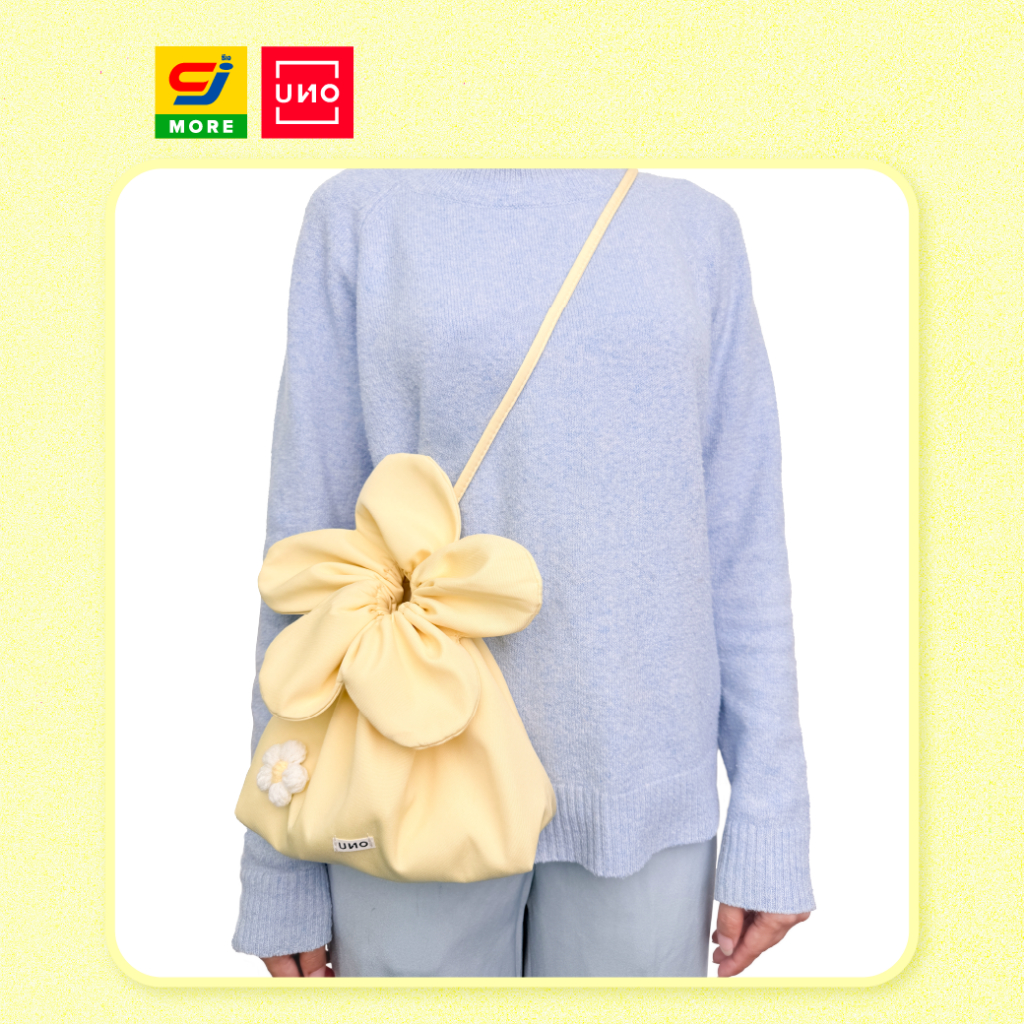 UNO กระเป๋าสะพายถุงหูรูดทรงดอกไม้ รุ่น 99