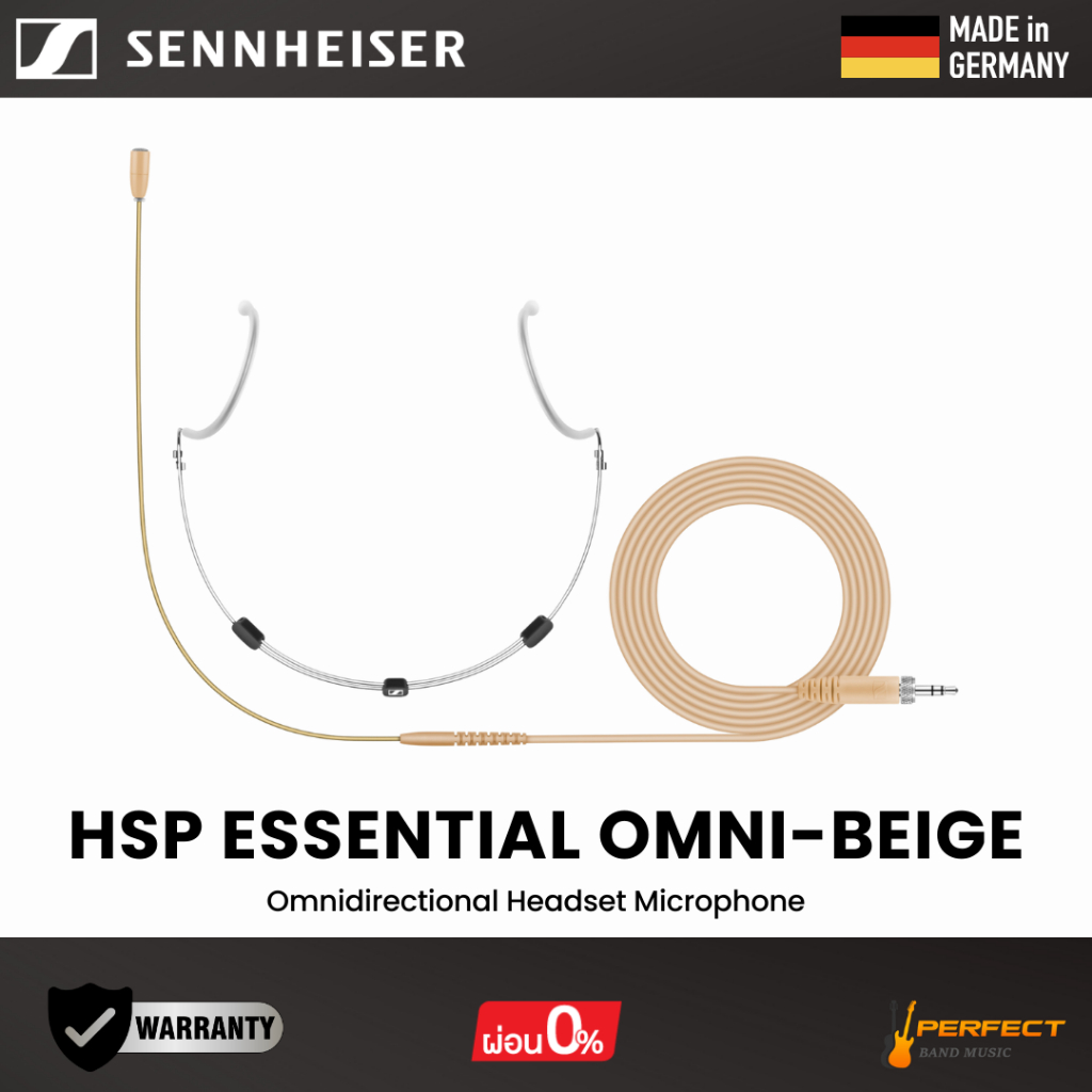 ไมโครโฟนคอนเดนเซอร์คล้องคอ Sennheiser HSP Essential Omni-Beige * กรุณาสอบถามก่อนสั่งซื้อ *