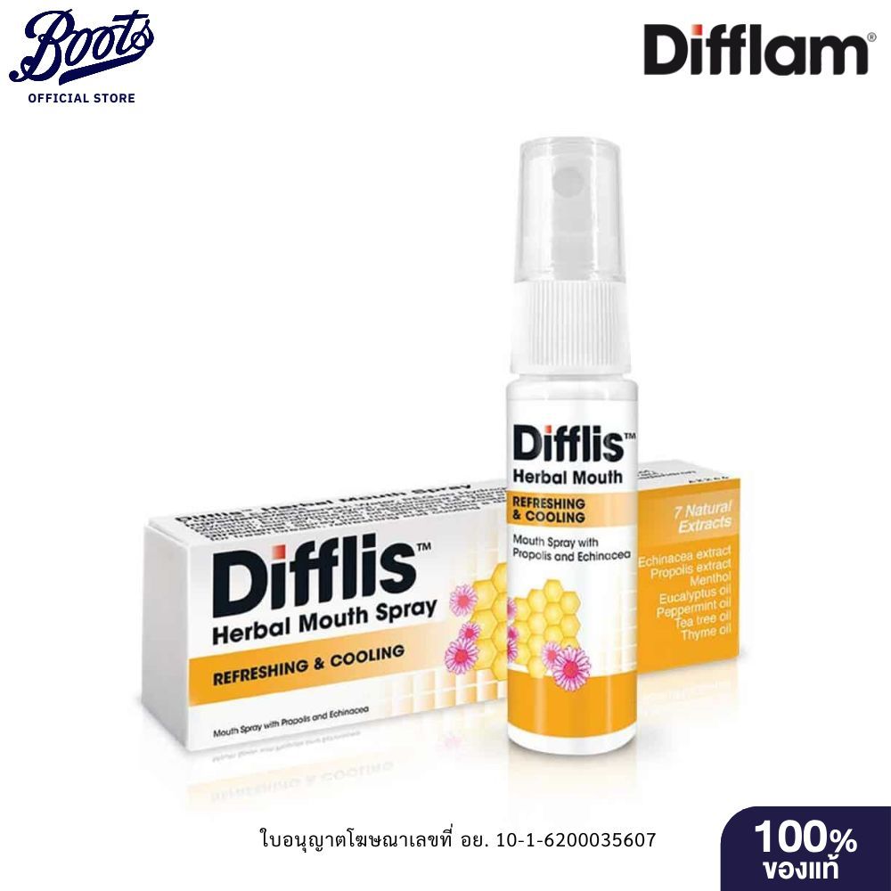 DIFFLAM ดิฟฟลิส เฮอร์เบิ้ล เมาท์สเปรย์