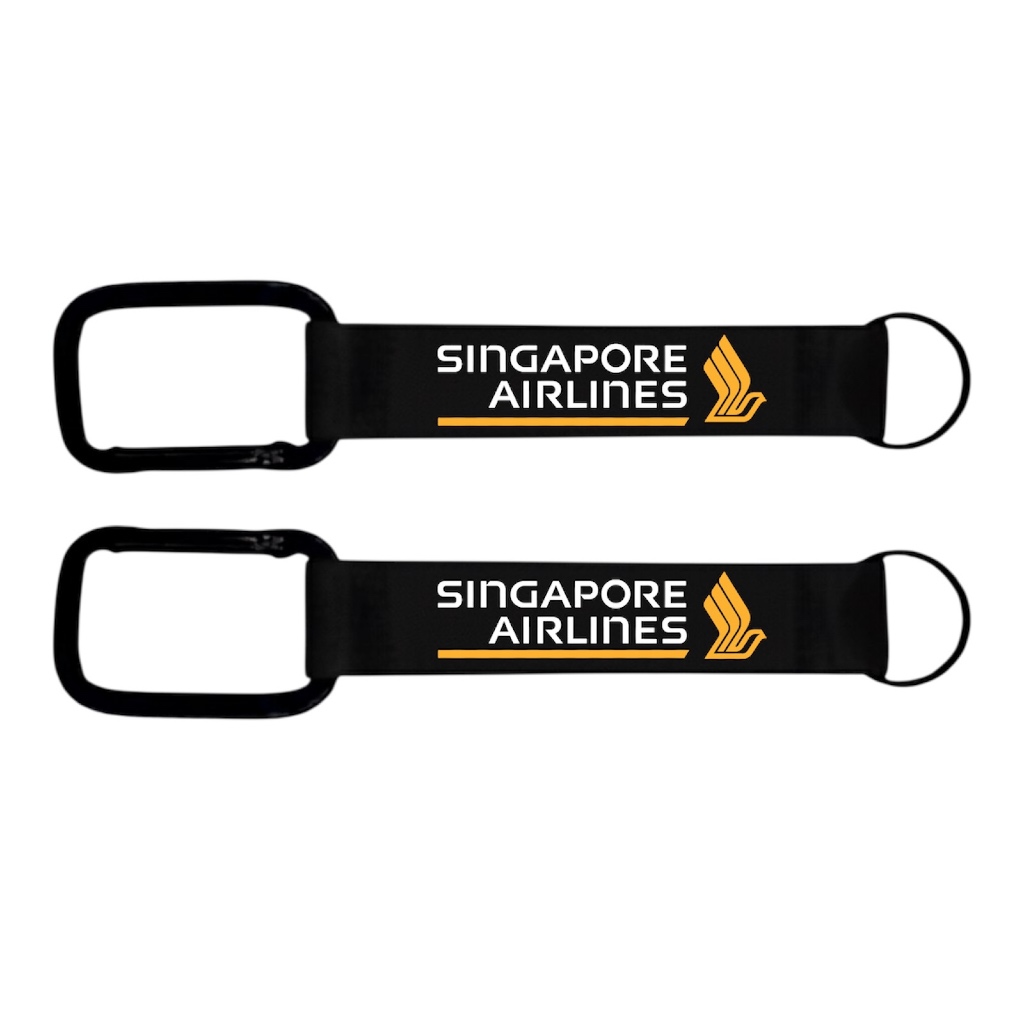 พวงกุญแจ Premium SINGAPORE AIRLINES พวงกุญแจติดกระเป๋า ห้อยกุญแจรถ Aviation Lover key chains