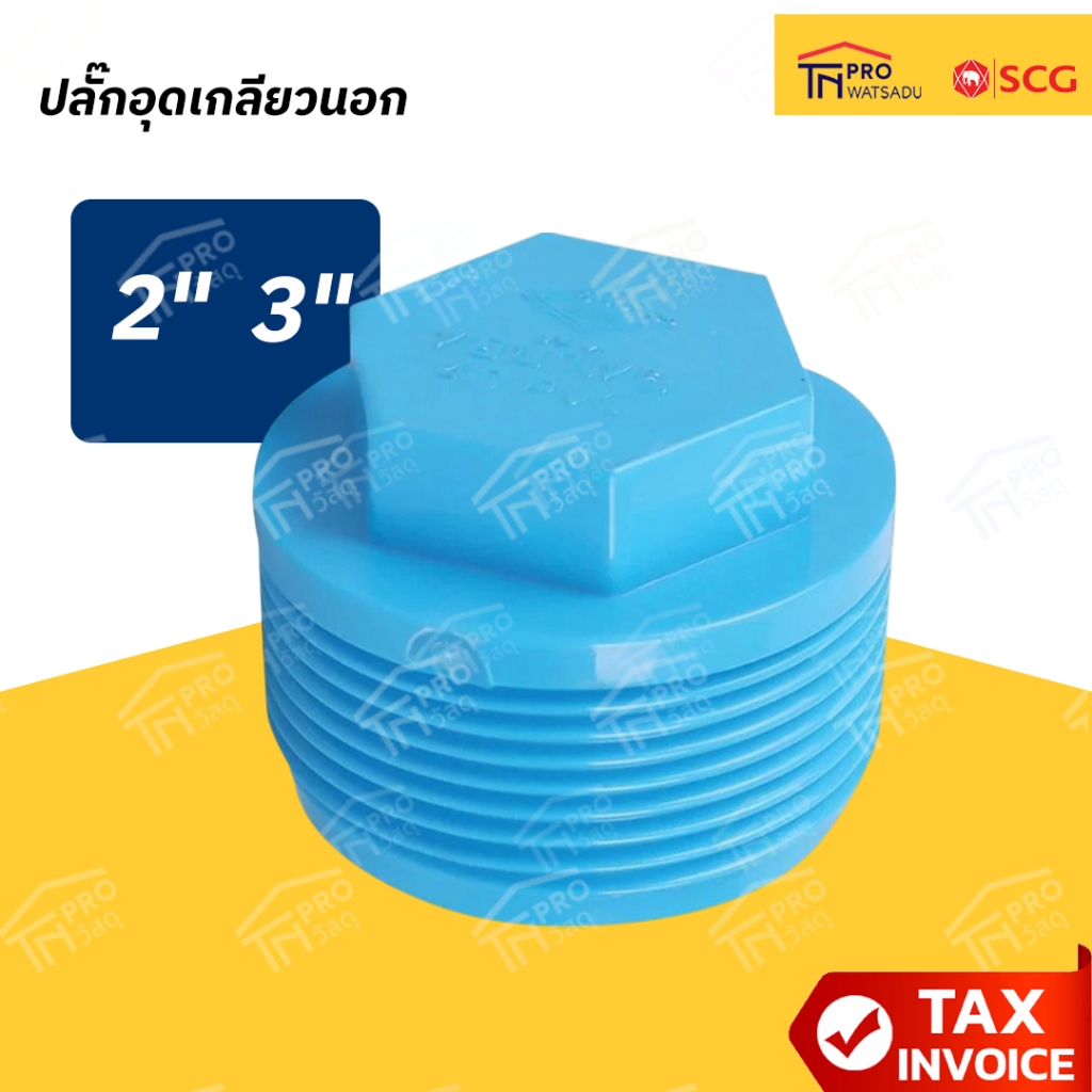 SCG ปลั๊กอุดเกลียวนอก ขนาด 2นิ้ว | 3นิ้ว