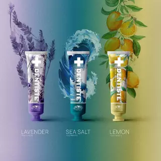 [Limited] Dentiste La Dolce Vita Set - Flavor Edition Toothpaste 50g. Lavender / Sea Salt / Lemon