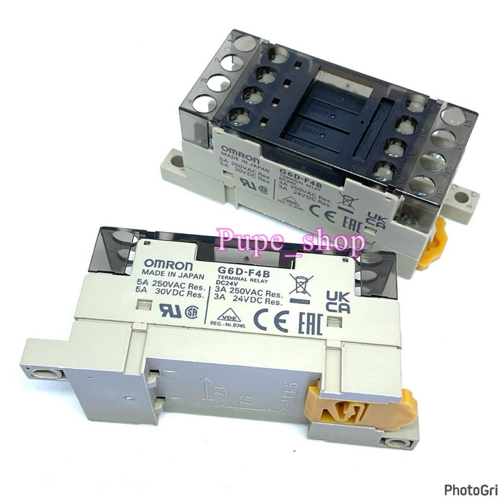 Omron G6D-F4B DC24V TERMINAL RELAY ช็อกเก็ตรีเลย์ หน้าคอนแทค 5A 250VAC 5A 30VDC