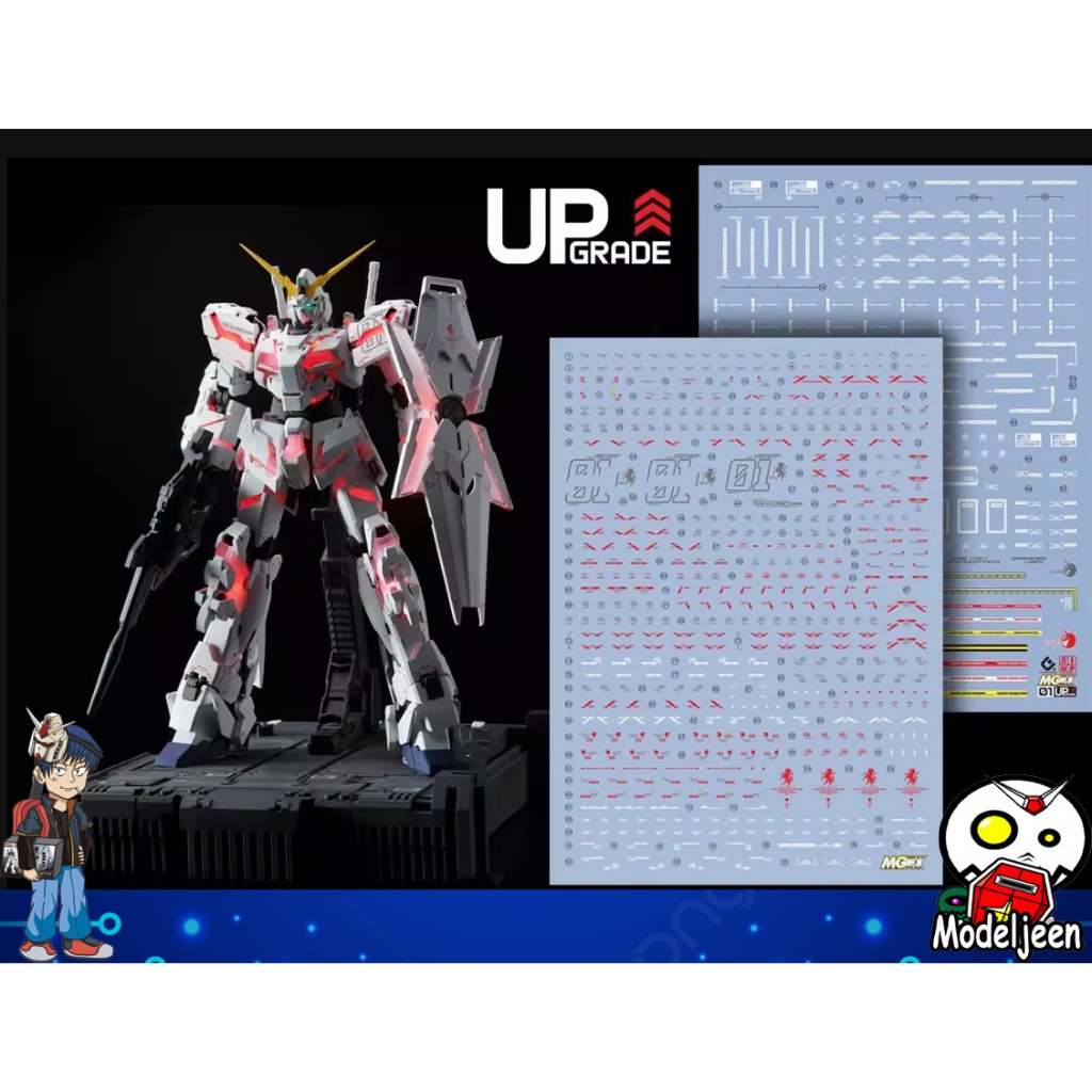 056 Water Decal MGEX Unicorn Gundam ยี่ห่อ S.I.M.P. Model Decal
