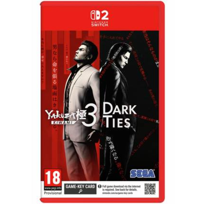 Nintendo SWITCH2 YAKUZA KIWAMI 3 DARK TIES (GAME KEYCARD)(ENG)(ASIA)