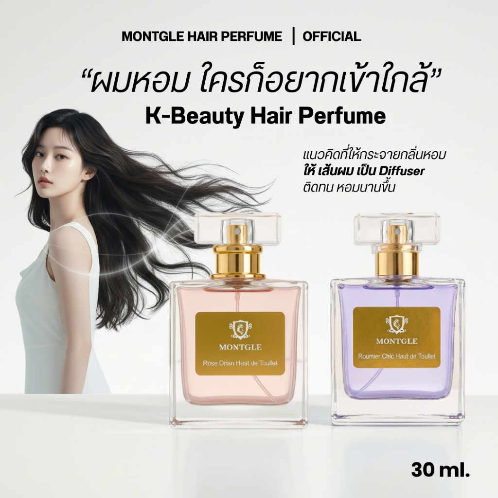 เซ็ท Montgle Hair Perfume น้ำหอมผม K-Beauty Hair Perfume