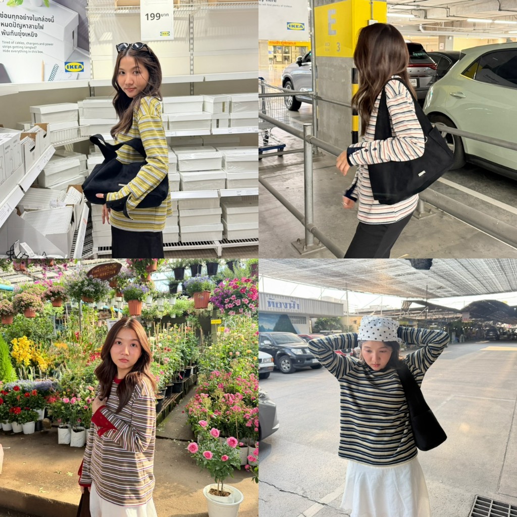 SUNTUDIO l Normal long sleeve เสื้อแขนยาว oversize ใส่สบาย มีกระดุมที่ข้อมือ แกะได้ทุกเม็ด