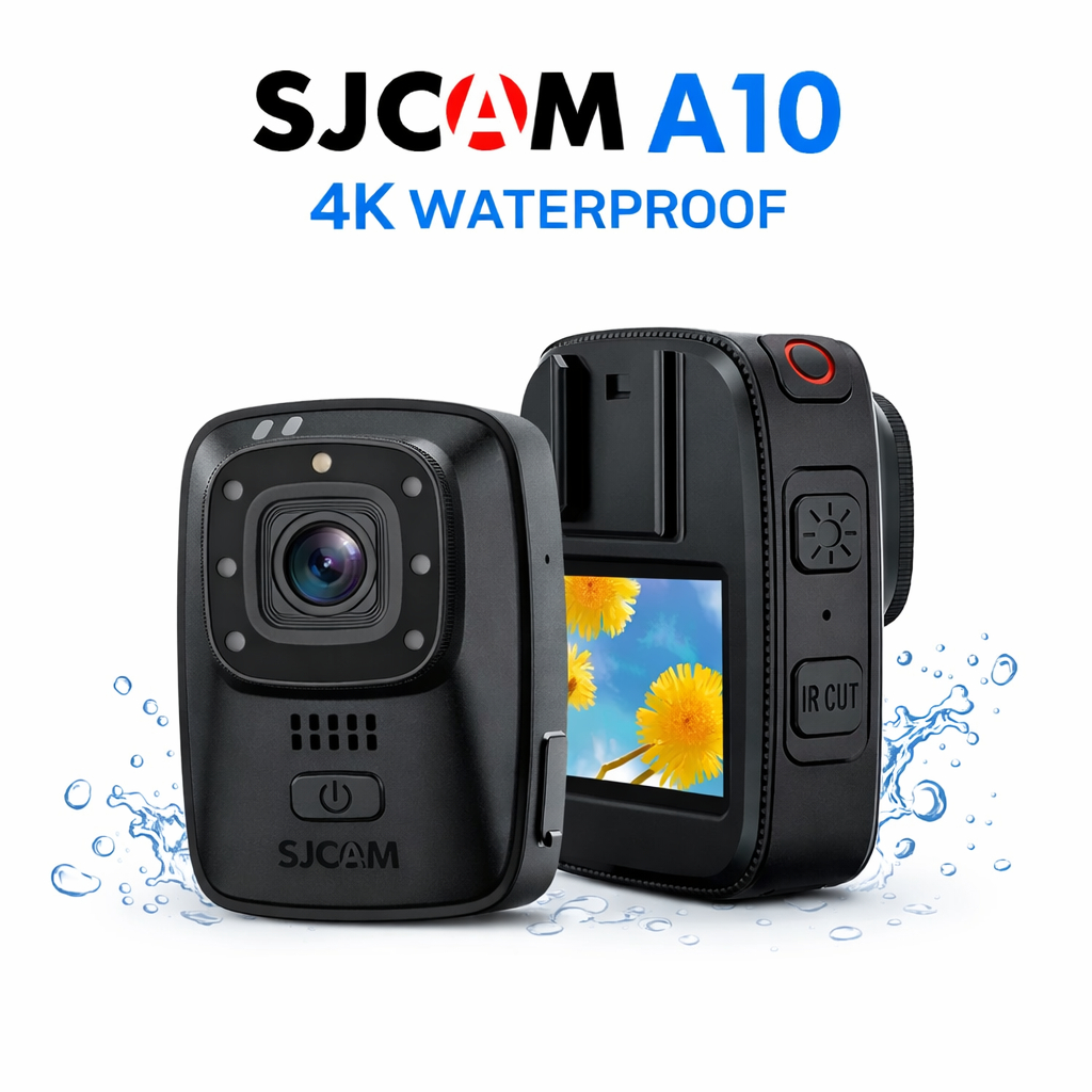 SJCAM A10 กล้องติดตัวตำรวจ Police Body Camera / Sjcam A10 body camera 1296P 30FPS IP65 anti‑shake