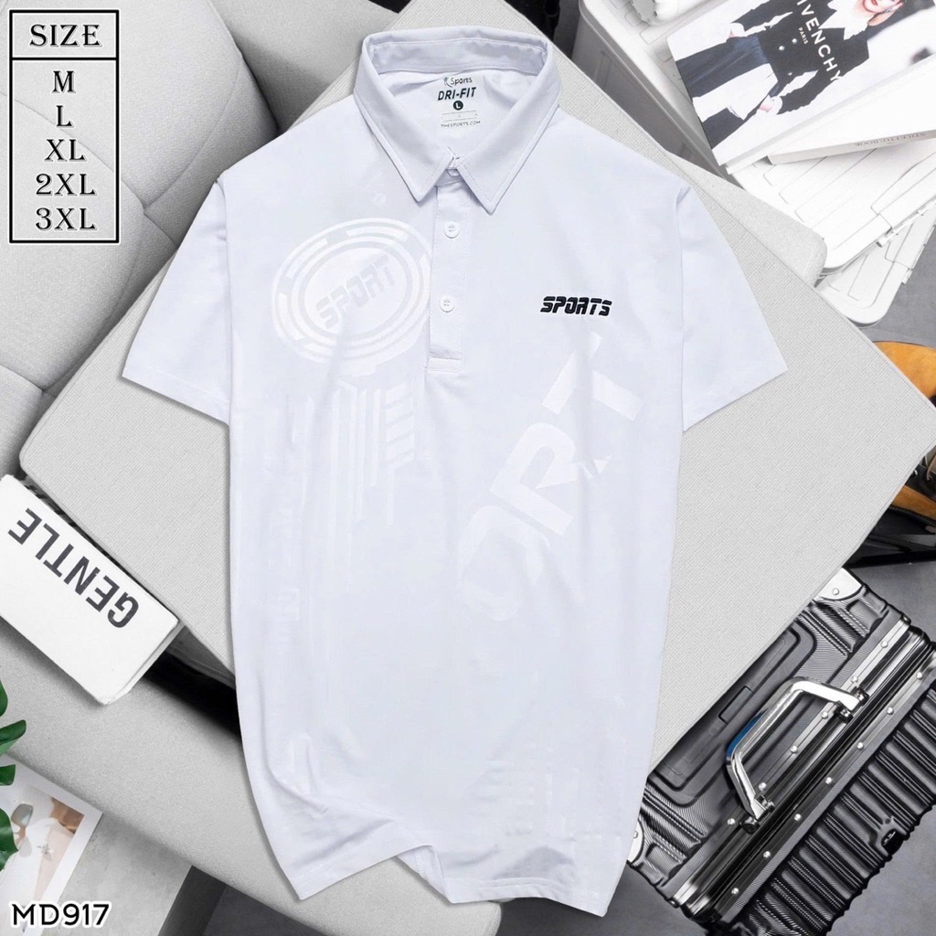 เสื้อคอปกsport เนื้อผ้าดีเกรดพรีเมี่ยมใส่สบายไม่ร้อน รูปที่ 3