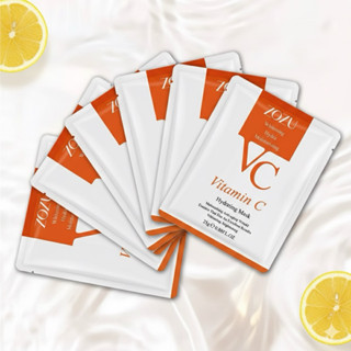 ชุด10ชิ้น สุดคุ้ม ** มาส์กวิตามินซี ZOZU มาส์กวิตามินซีเข้มข…