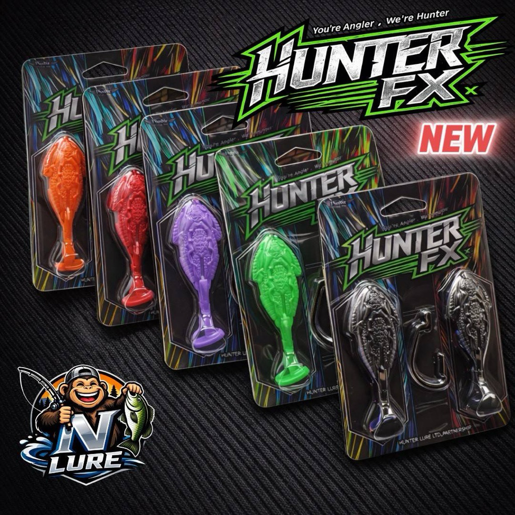 เหยื่อยาง BPO Hunter รุ่น FX เอฟเอ็กซ์ 1รุ่น 2แอ๊คชั่น หางเดี่ยว+หางแมงป่องหางสบัดเสียงคล้ายใบพัด 2ต