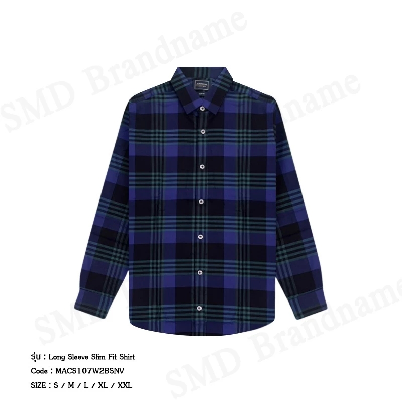 Arrow เสื้อเชิ้ตแขนยาวผู้ชาย รุ่น Long Sleeve Slim Fit Shirt Code: MACS107W2BSNV