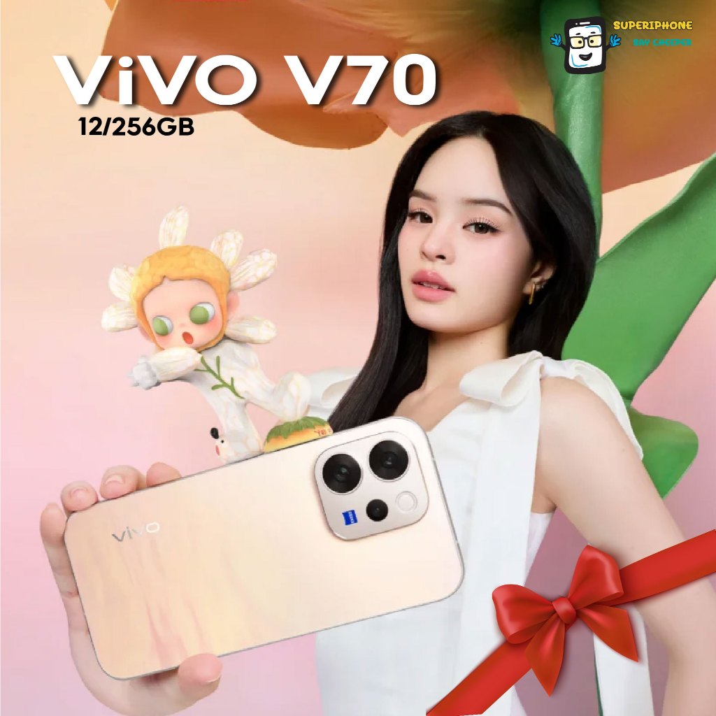 Vivo V70 5G (12/256GB)Snapdragon 7  Gen 4 l ZEISS(By Shopee  SuperTphone1234)