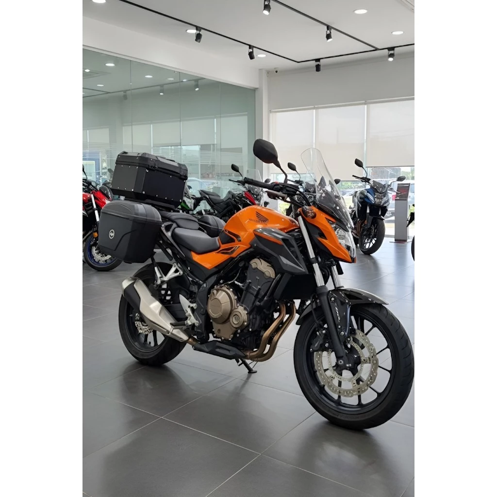 ชิวทรงทัวริ่งสูง 20 นิ้ว +ขายึดสำหรับเเปลงใส่ CB300F / CB500F / CB650F ปี 2016 - 2018 สีสโม๊คอะคืลิกหนา 3 มิล🌟M🌟 thumbnail 5
