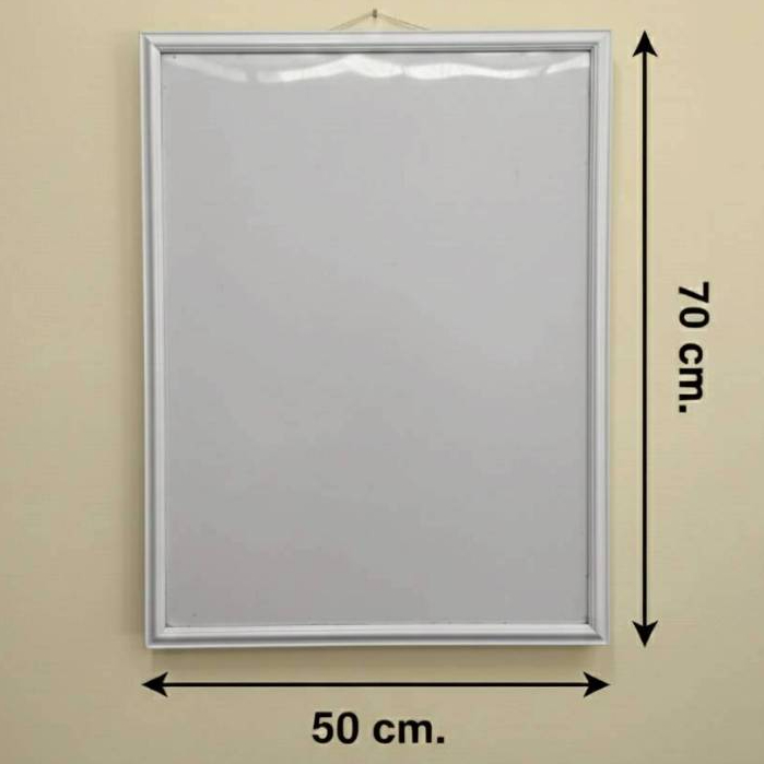 กรอบรูปสีขาว ขนาด70x50ซม. กรอบรูปขนาด70x50ซม.สีขาว กรอบรูปน้ำหนักเบาเหมือนก้อนเมฆ