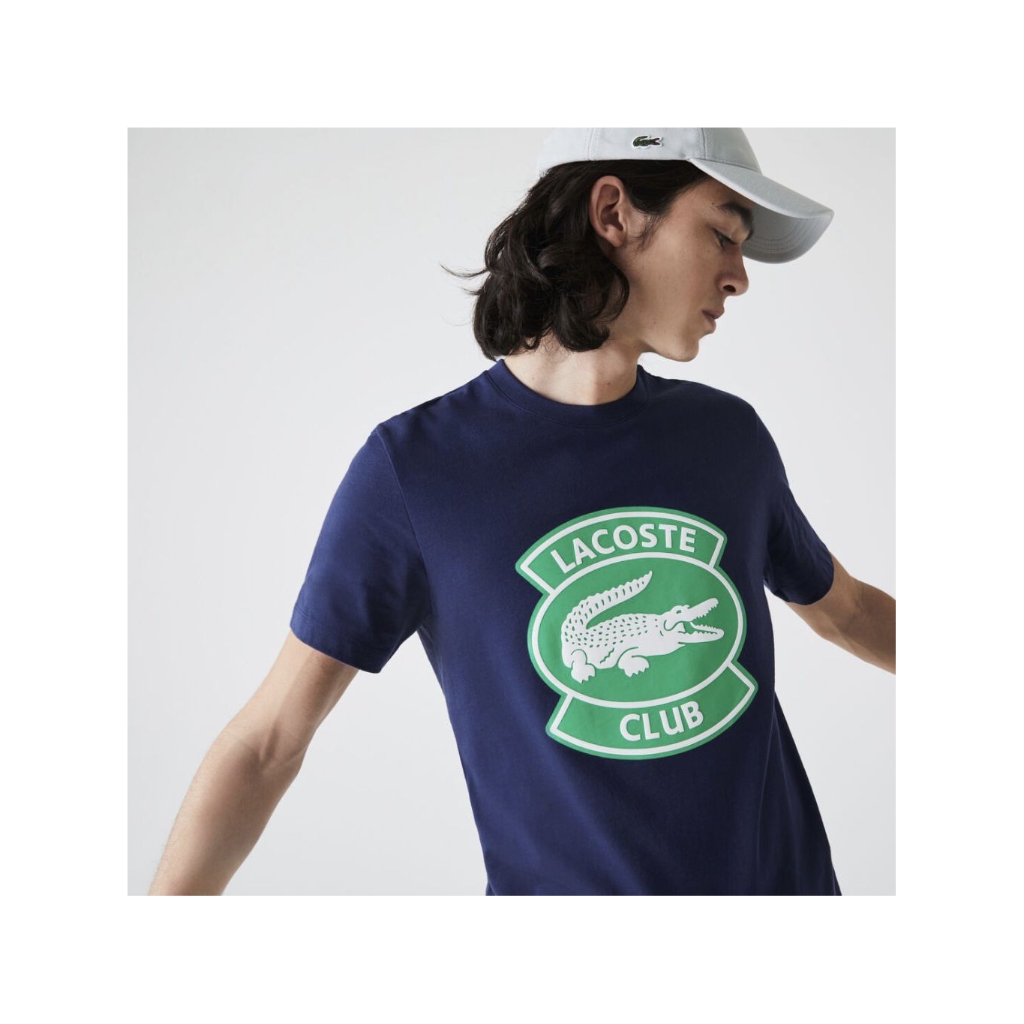 มือ2/ของแท้ Lacoste เสื้อยืดคอกลมผู้ชาย 36-38" ใส่ได้