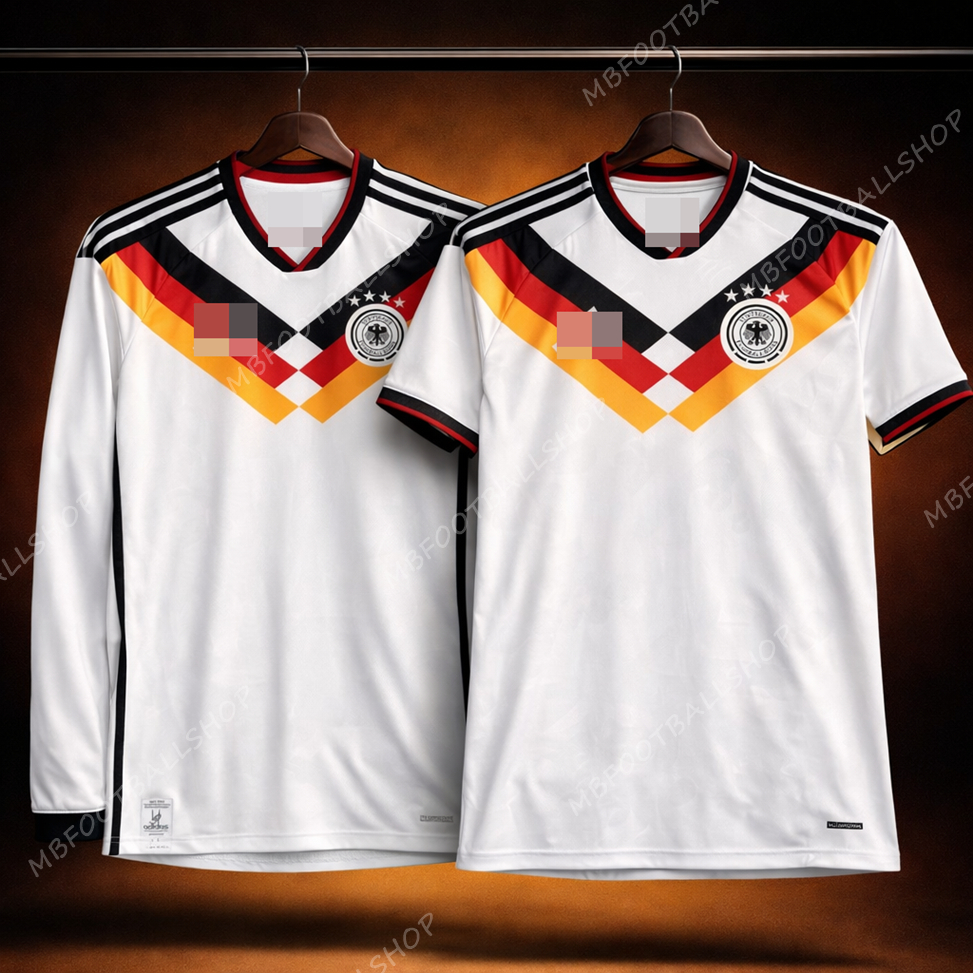 2025/26 เสื้อกีฬา เสื้อฟุตบอล เยอรมัน บอลโลก ขาว เกรดแฟนบอล (S-4XL)