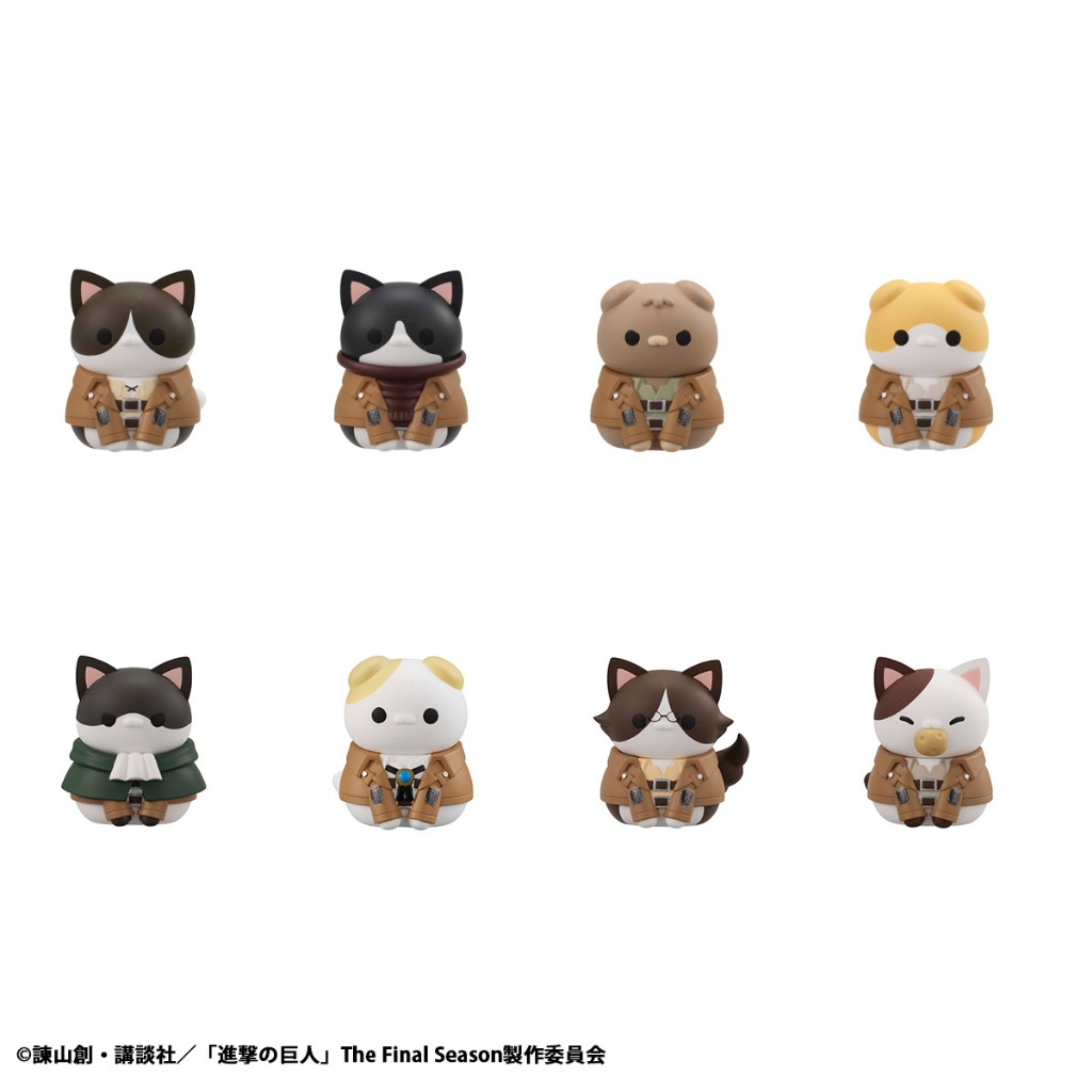 Bandai(บันได) MEGAHOUSE กล่องสุ่ม (Blindbox)MEGA CAT PROJECT ATTACK ON TINYAN GATHERING SCOUT REGIMENT DANYAN! (REPEAT)