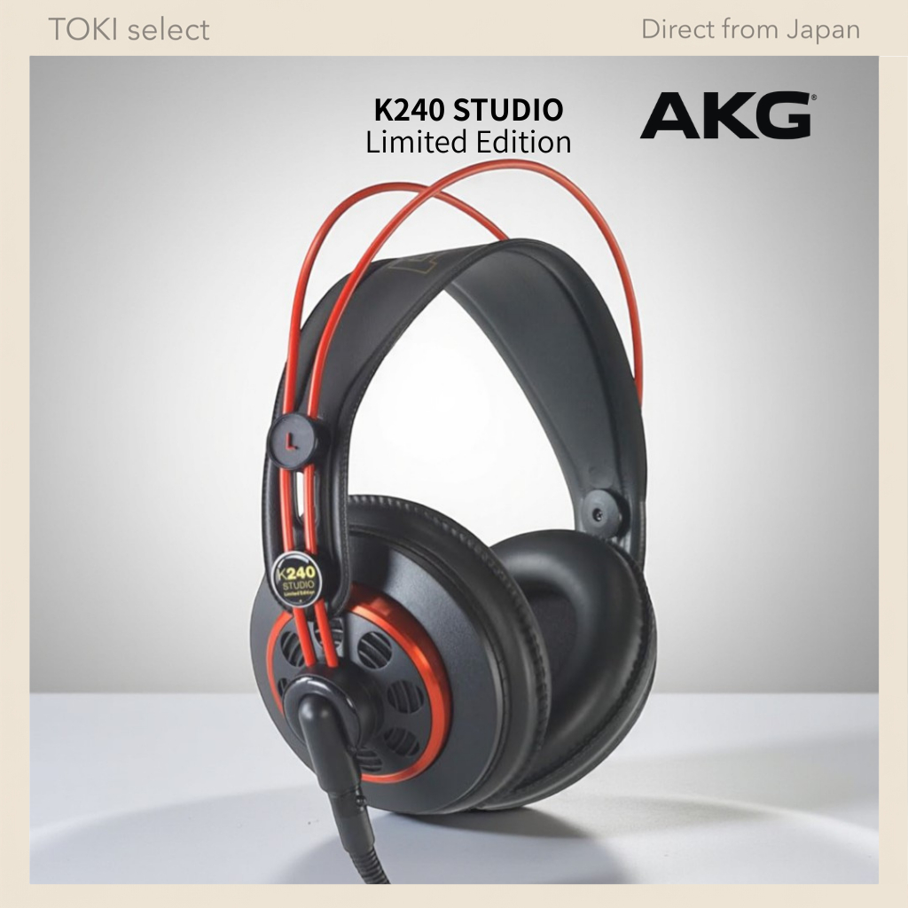 AKG K240 Studio Limited Edition Deep Red Semi-Open Monitor Headphones Professional Over-Ear Wired