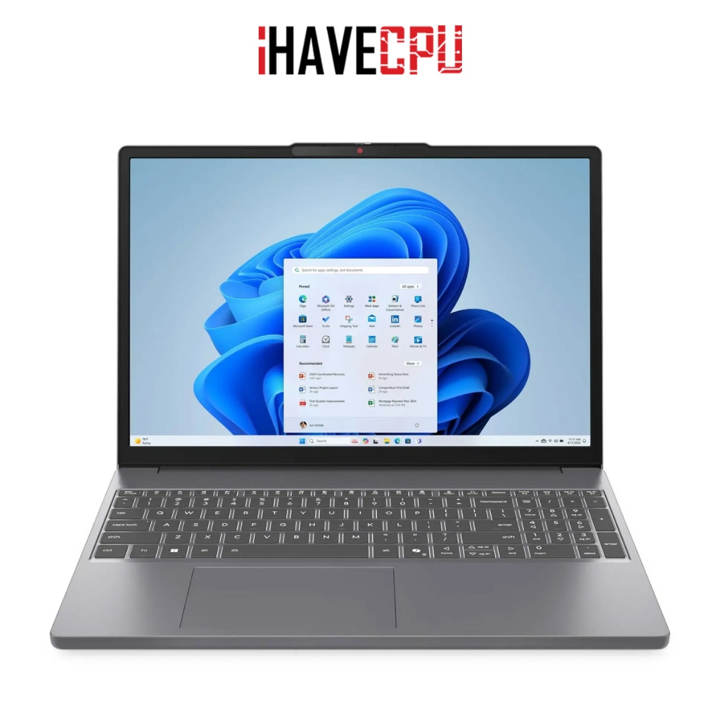 โน้ตบุ๊ค (notebook) iHAVECPU LENOVO IDEAPAD SLIM 3 15IRH10 83K100UYTA (LUNA GREY)