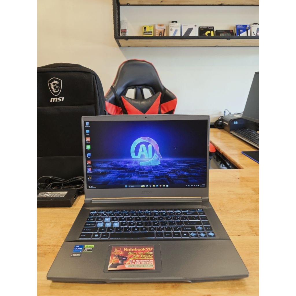 MSI Thin15 B13UCX-1610TH (1.8KG) i5-13420H RTX2050 RAM16GB SSD512GB สภาพนางฟ้า99%
