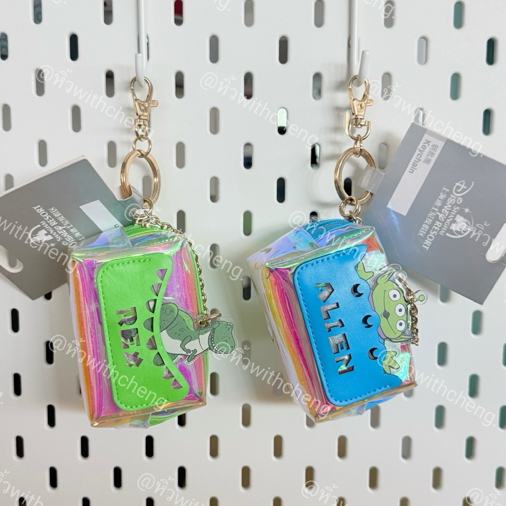 พร้อมส่งที่ไทย ✅ กระเป๋าใส่เหรียญ Toy Story Rex / Alien กระเป๋าเหรียญพวงกุญแจ โฮโลแกรม มีซิป จาก Dis