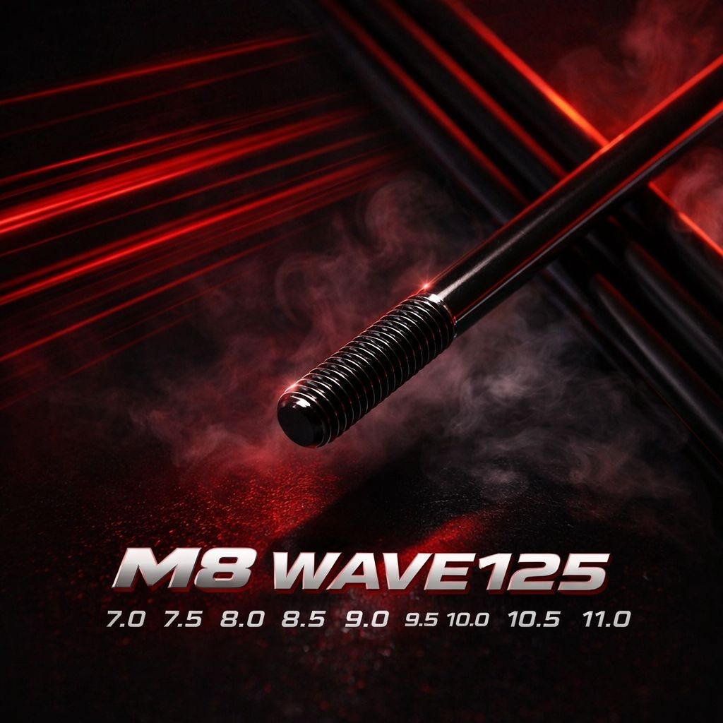 เสาเสื้อสูบแต่งM8x1.25สำหรับWave125 Sonic Mio ยาว7นิ้ว,7.5นิ้ว,8นิ้ว,8.5นิ้ว,9นิ้ว9.5นิ้ว,10นิ้ว,10.5นิ้ว11นิ้ว1ชุด 4ต้น - รูปที่ 4