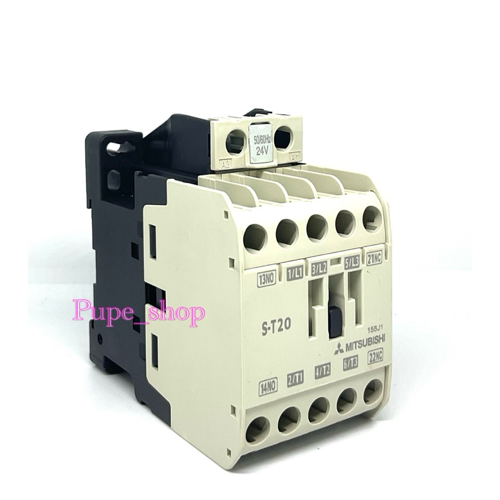 S-T20  ST20 lth=20A  24VAC ยี่ห้อ MITSUBISHI แมกเนติก คอนแทคเตอร์ MAGNETIC CONTACTOR พร้อมส่ง(ของใหม