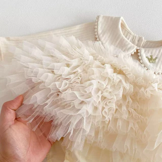 พร้อมส่ง(มีส่งด่วน)🦢จั้มลูกสาวกระโปรงฟู