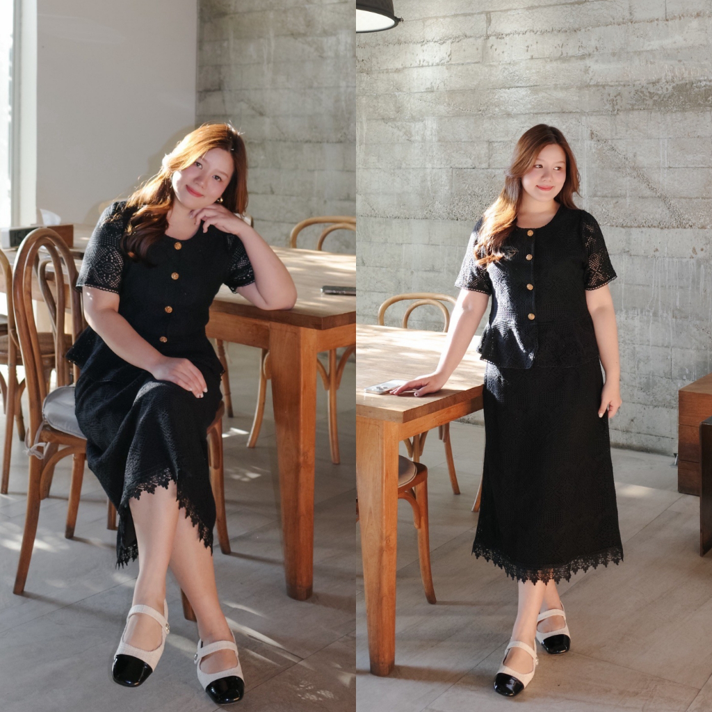 ( อกถึง 48") Lacy Charm Set ชุดเซตสาวอวบ