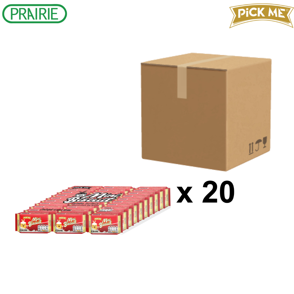 (ยกลัง) พิคมี มินิ บิสกิต 10 กรัม รุ่นแพ็ค 30 ชิ้น - 20 แพ็ค / Pick Me Mini Biscuit 10g. 1 Box (20 Pack.)